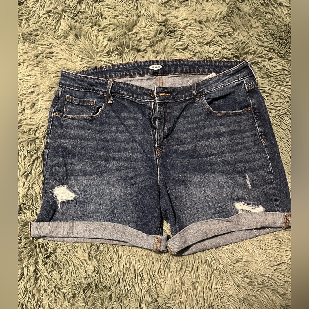 Old navy cuffed jean shorts
